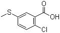 2-Chloro-5-methylsulfanylbenzoic acid molecular structure (CAS 51546-12-4)