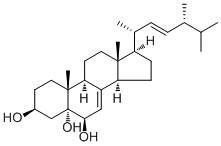 Cerevisterol molecular structure (CAS 516-37-0)