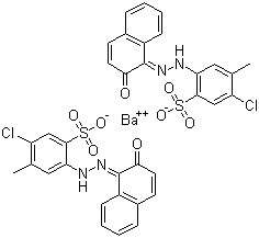 structure of CAS# 5160-02-1, Pigment Red 53:1;C.I. 15585:1; Barium 5-chloro-4-methyl-2-[(2Z)-2-(2-oxonaphthalen-1-ylidene)hydrazinyl]benzenesulfonate