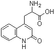 structure of CAS# 5162-90-3, 2-Amino-3-(1,2-dihydro-2-oxoquinoline-4-yl)propanoic acid;1,2-Dihydro-2-oxo-4-quinolinealanine