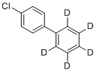 2',3',4',5',6'-五氘代-4-氯联苯分子结构 (CAS 51624-37-4)