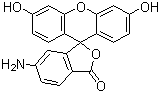 6-氨基荧光素分子结构 (CAS 51649-83-3)