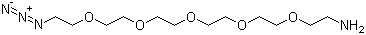 17-Azido-3,6,9,12,15-pentaoxaheptadecan-1-amine molecular structure (CAS 516493-93-9)