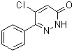 5-氯-6-苯基-3(2H)-哒嗪酮分子结构 (CAS 51660-08-3)