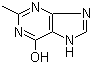 structure of CAS# 5167-18-0, 2-Methyl-7H-purin-6-ol