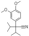 3,4-二甲氧基-alpha,alpha-二异丙基苯乙腈分子结构 (CAS 51698-54-5)