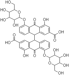 Sennosides molecular structure (CAS 517-43-1)
