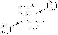 1,8-Dichloro-9,10-bis(phenylethynyl) anthracene molecular structure (CAS 51749-83-8)