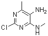 2-氯-N4,6-二甲基-4,5-嘧啶二胺分子结构 (CAS 5176-95-4)