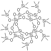 Octakis(trimethylsiloxy)silsesquioxane molecular structure (CAS 51777-38-9)