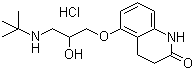 structure of CAS# 51781-21-6, Carteolol hydrochloride;Endak; Mikelan; NSC 300906; OC 1085; OPC 1085; Ocupress; Optipress; Tenalet; Tenalin; Teoptic; 5-(3-tert-Butylamino-2-hydroxy)propoxy-3,4-dihydrocarbostyril hydrochloride
