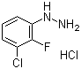 3-Chloro-2-fluorophenylhydrazine hydrochloride molecular structure (CAS 517920-75-1)
