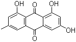 Emodin molecular structure (CAS 518-82-1)