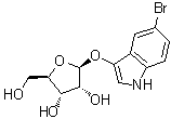 5-Bromo-1H-indol-3-yl beta-D-ribofuranoside molecular structure (CAS 518033-35-7)