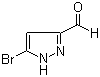 structure of CAS# 518357-37-4, 5-Bromo-1H-pyrazole-3-carboxaldehyde