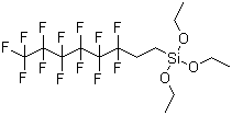 1H,1H,2H,2H-Perfluorooctyltriethoxysilane molecular structure (CAS 51851-37-7)