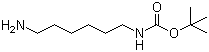 structure of CAS# 51857-17-1, N-tert-Butoxycarbonyl-1,6-hexanediamine;N-Boc-1,6-hexanediamine; tert-Butyl N-(6-aminohexyl)carbamate