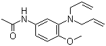 structure of CAS# 51868-45-2, 4-Acetylamino-2-(diallylamino)anisole;3-(N,N-Diallyl)amino-4-methoxyacetanilide