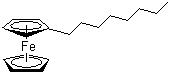 Octylferrocene molecular structure (CAS 51889-44-2)