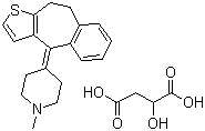 Pizotifen malate molecular structure (CAS 5189-11-7)