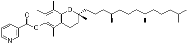 structure of CAS# 51898-34-1, Tocopherol nicotinate;Vitamin E nicotinate; [2R*(4R*,8R*)]-(+/-)-3,4-Dihydro-2,5,7,8-tetramethyl-2-(4,8,12-trimethyltridecyl)-2H-1-benzopyran-6-yl nicotinate