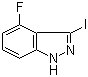 4-Fluoro-3-iodo-1H-indazole molecular structure (CAS 518990-32-4)