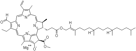 结构式 CAS# 519-62-0, 叶绿素 B