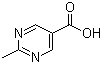 2-甲基-5-嘧啶甲酸分子结构 (CAS 5194-32-1)