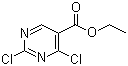 2,4-二氯-5-嘧啶甲酸乙酯分子结构 (CAS 51940-64-8)