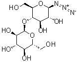 4-O-alpha-D-Glucopyranosyl-beta-D-glucopyranosyl azide molecular structure (CAS 51970-30-0)