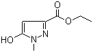 Ethyl 5-hydroxy-1-methyl-1H-pyrazole-3-carboxylate molecular structure (CAS 51986-17-5)