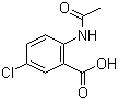 结构式 CAS# 5202-87-9, 2-(乙酰氨基)-5-氯苯甲酸