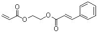 2-肉桂酰氧基乙基丙烯酸酯分子结构 (CAS 52049-17-9)