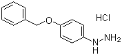 4-Benzyloxyphenylhydrazine hydrochloride molecular structure (CAS 52068-30-1)