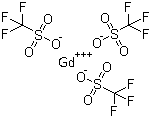 三氟甲磺酸钆(III)分子结构 (CAS 52093-29-5)
