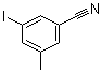3-碘-5-甲基苯甲腈分子结构 (CAS 52107-71-8)