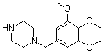 structure of CAS# 52146-35-7, 1-[(3,4,5-Trimethoxyphenyl)methyl]piperazine;1-(3,4,5-Trimethoxybenzyl)piperazine; N-(3,4,5-Trimethoxybenzyl)piperazine