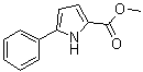 5-苯基-1H-吡咯-2-羧酸甲酯分子结构 (CAS 52179-72-3)