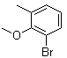 structure of CAS# 52200-69-8, 2-Bromo-6-methylanisole;2-Methoxy-3-methylbromobenzene; 3-Bromo-2-methoxytoluene; 6-Bromo-2-methylanisole