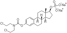 结构式 CAS# 52205-73-9, 雌莫司汀磷酸钠