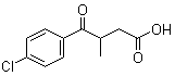 4-(4-氯苯基)-3-甲基-4-氧代丁酸分子结构 (CAS 52240-25-2)