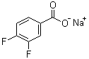 structure of CAS# 522651-44-1, 3,4-Difluorobenzoic acid sodium salt