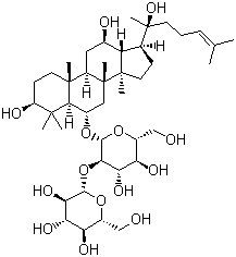 结构式 CAS# 52286-58-5, 人参皂苷 Rf