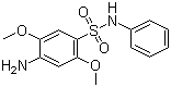 结构式 CAS# 52298-44-9, 4-氨基-2,5-二甲氧基-N-苯基苯磺酰胺