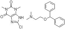 茶苯海明分子结构 (CAS 523-87-5)