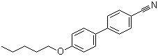 structure of CAS# 52364-71-3, 4-Pentyloxy-[1,1'-biphenyl]-4'-carbonitrile;4'-(Pentyloxy)-4-biphenylcarbonitrile; 4-Cyano-4'-pentyloxybiphenyl
