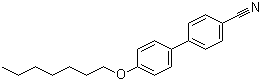 4-庚氧基-4'-氰基联苯分子结构 (CAS 52364-72-4)