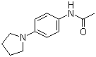 结构式 CAS# 52373-51-0, N-[4-(吡咯烷-1-基)苯基]乙酰胺