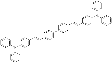 structure of CAS# 523977-57-3, 4,4'-Bis[4-(diphenylamino)styryl]biphenyl;4,4'-[[1,1'-Biphenyl]-4,4'-diyldi-(1E)-2,1-ethenediyl]bis[N,N-diphenylbenzenamine]; DPAVBi