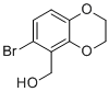 (6-溴-2,3-二氢-1,4-苯并二恶英-5-基)甲醇分子结构 (CAS 524005-43-4)